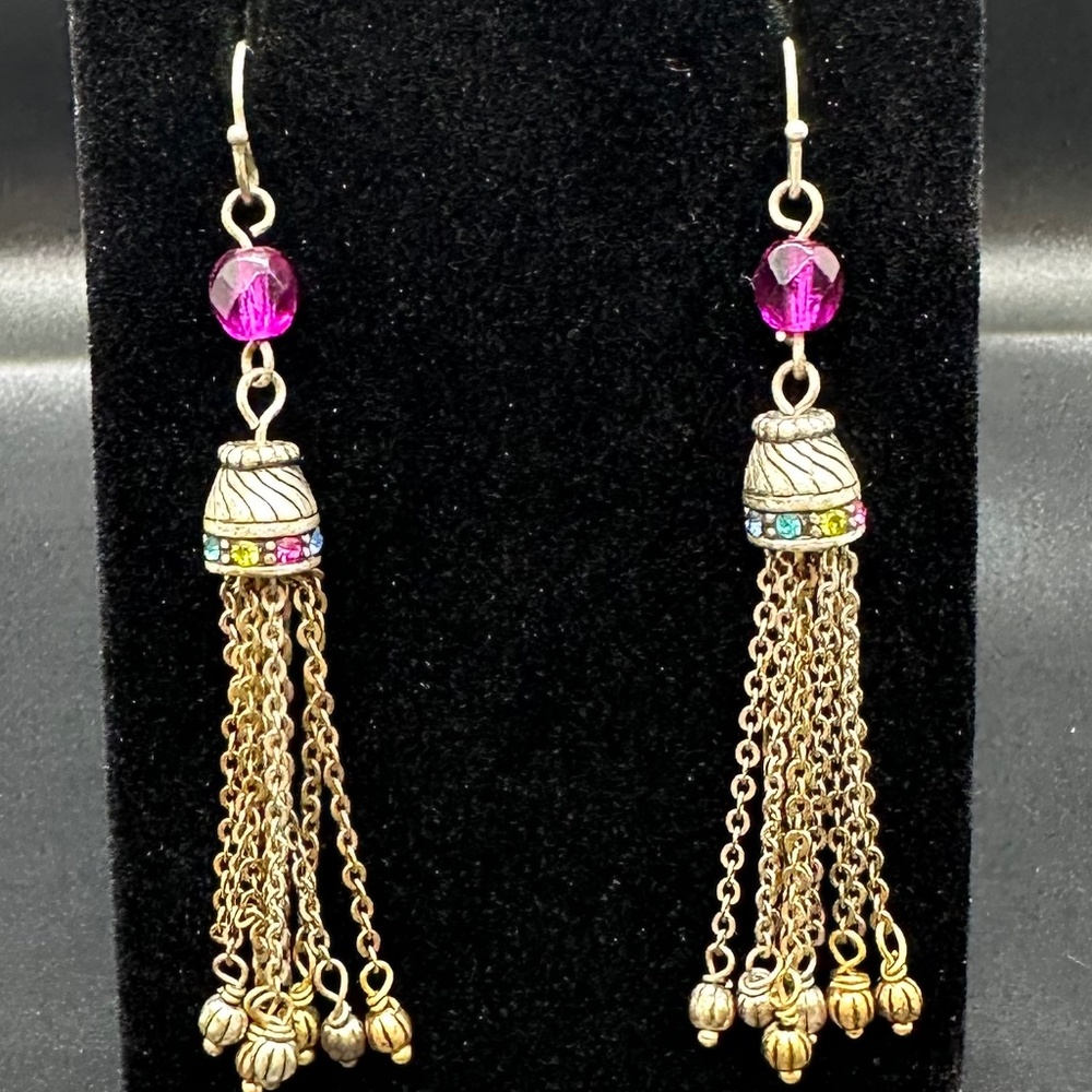 Pink Dangle Earrings